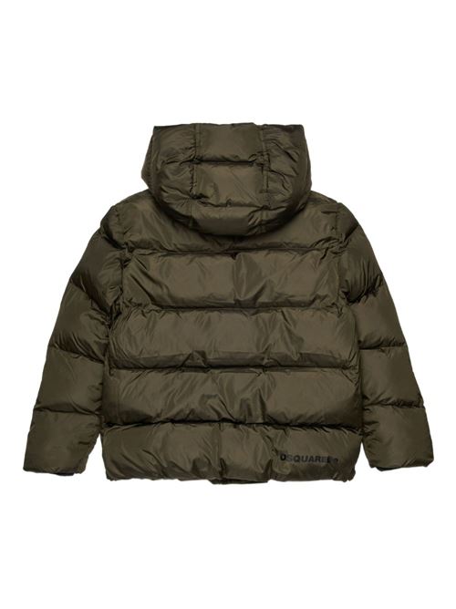 Piumino bambino verde Puffer Jacket Dsquared Kids | DQ1090D00BNDQ518
